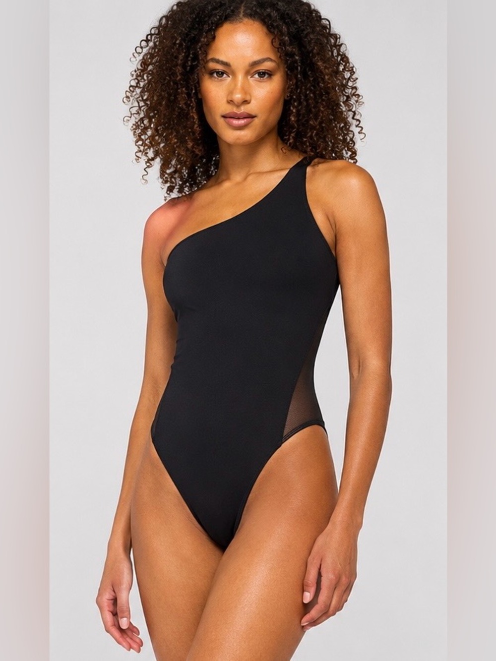 NWT Nike Women’s Dri-FIT Training One Shoulder Bodysuit Black Size Medium